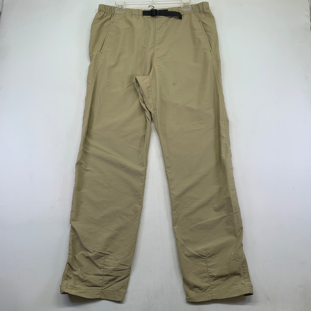 Vintage Royal Robbins Nylon Hiking Pants Medium Tan Belted Outdoor Travel Casual